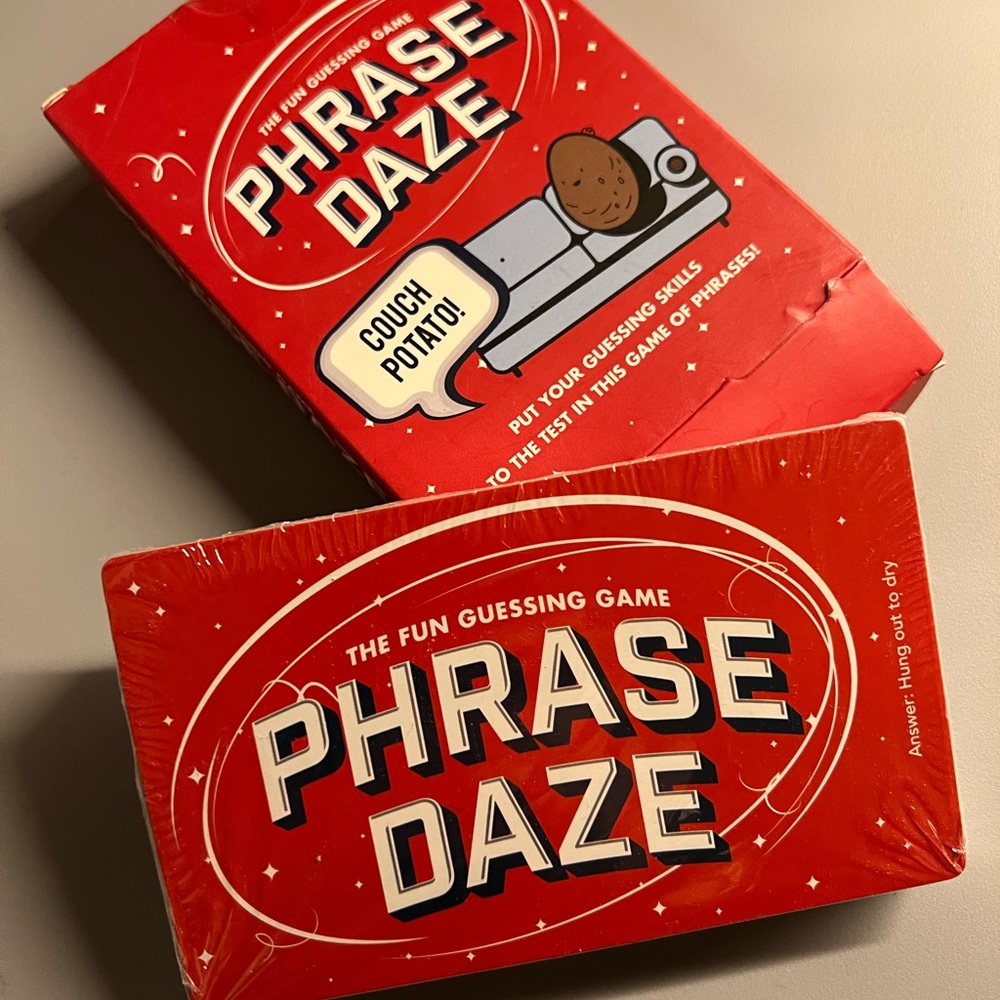 PHRASE DAZE game NEW guessing 50 card set age 12+ professor puzzle brand